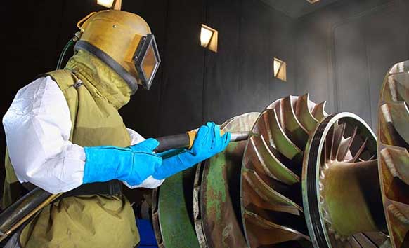 soda blasting  jim at work